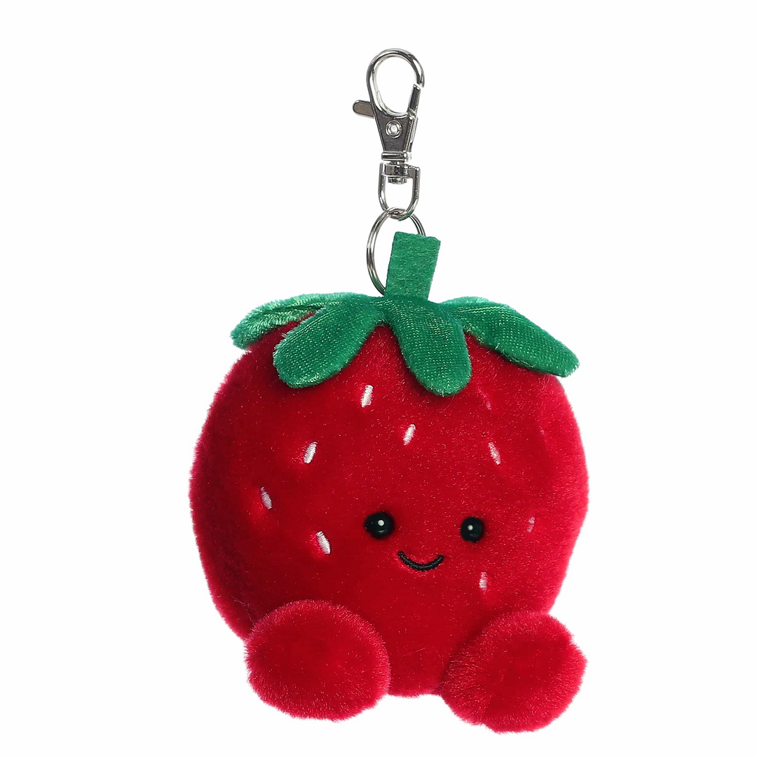 Juicy Strawberry Palm Pals Clip-On Plush