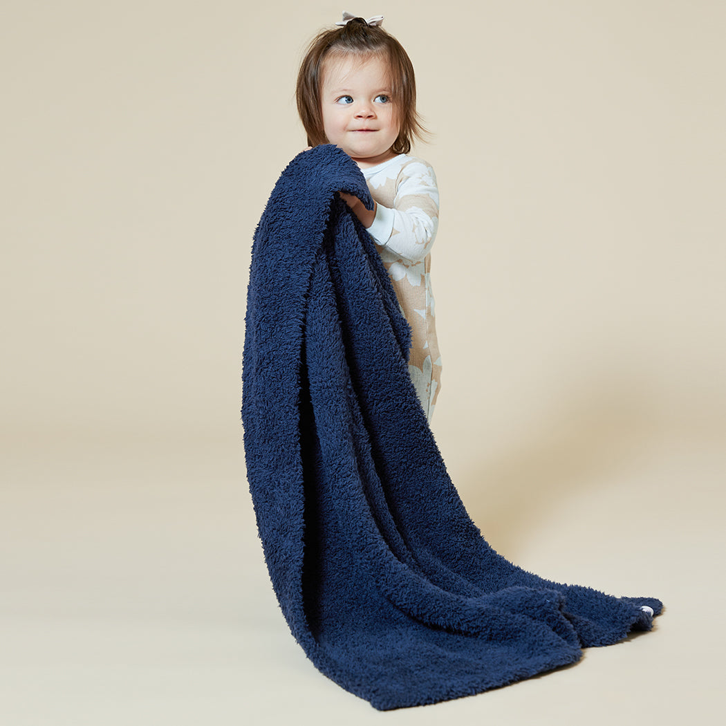 Ultra-Lite Marshmallow 30" x 40" Baby Blanket - Midnight