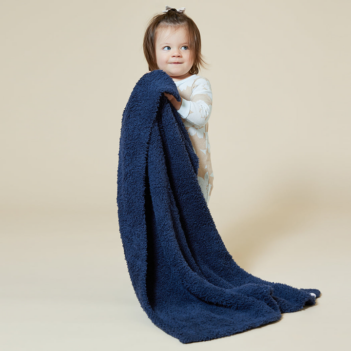 Ultra-Lite Marshmallow 30" x 40" Baby Blanket - Midnight