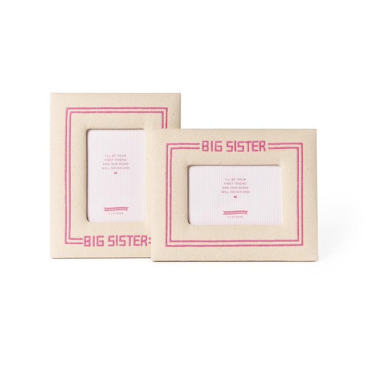 Big Sister 4" x 6" Embroidered Photo Frame