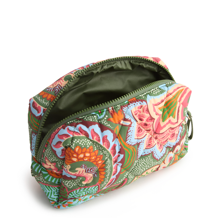 Medium Cosmetic Bag - Leaf Me Not Paisley