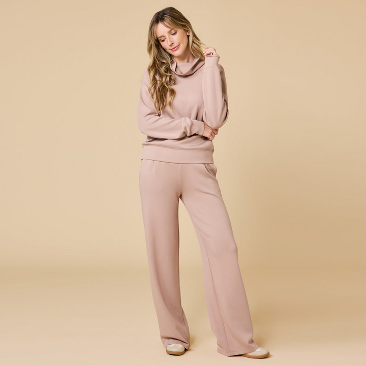DreamTech Cowl Neck with Pleat Pant - Coco (Medium)