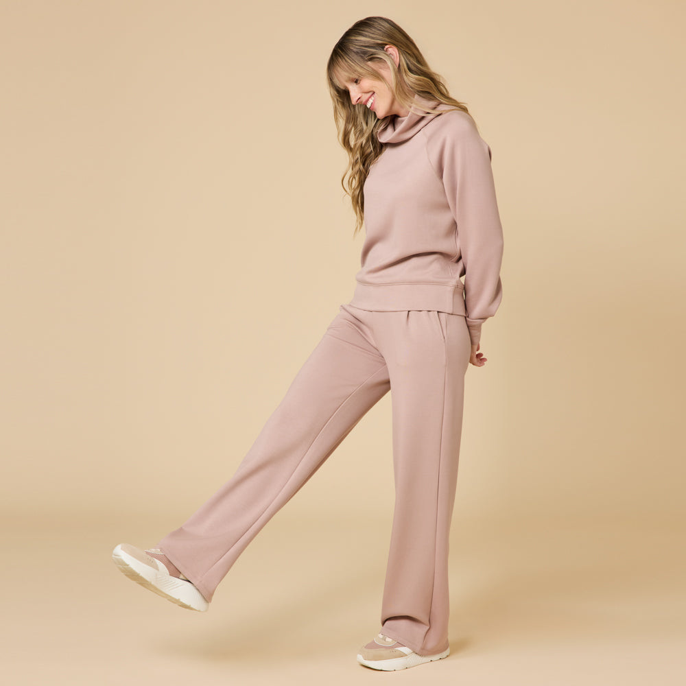 DreamTech Cowl Neck with Pleat Pant - Coco (Medium)