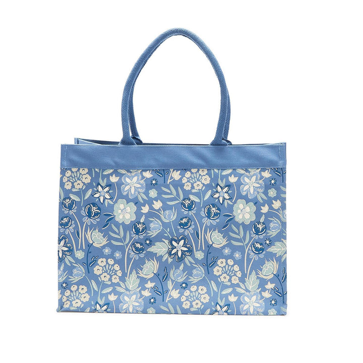 Blue Floral Tote Bag