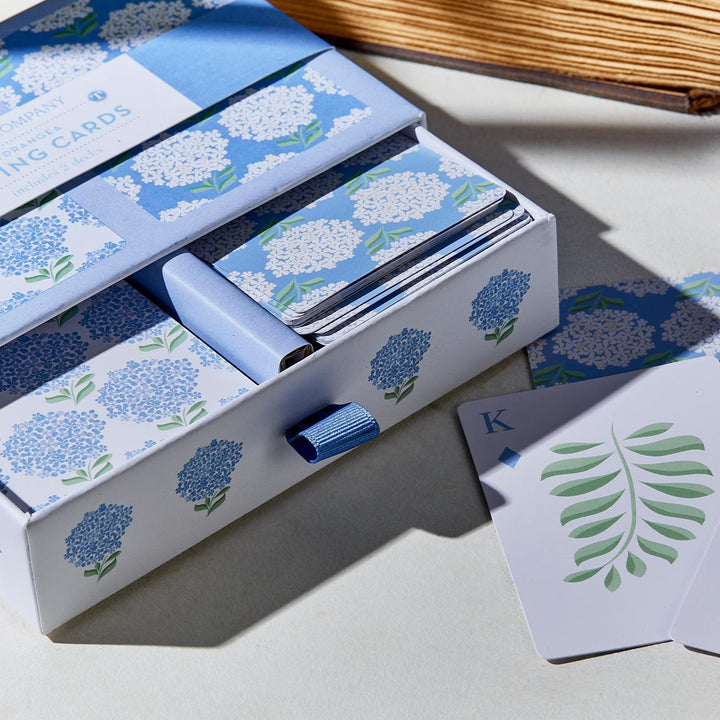 Hydrangea Double Deck Textured Playing Cards