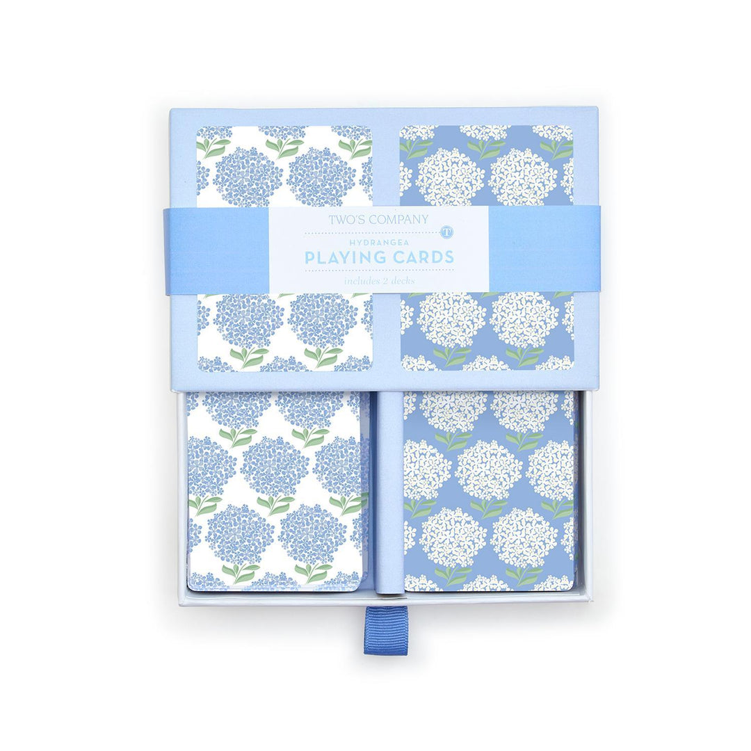 Hydrangea Double Deck Textured Playing Cards