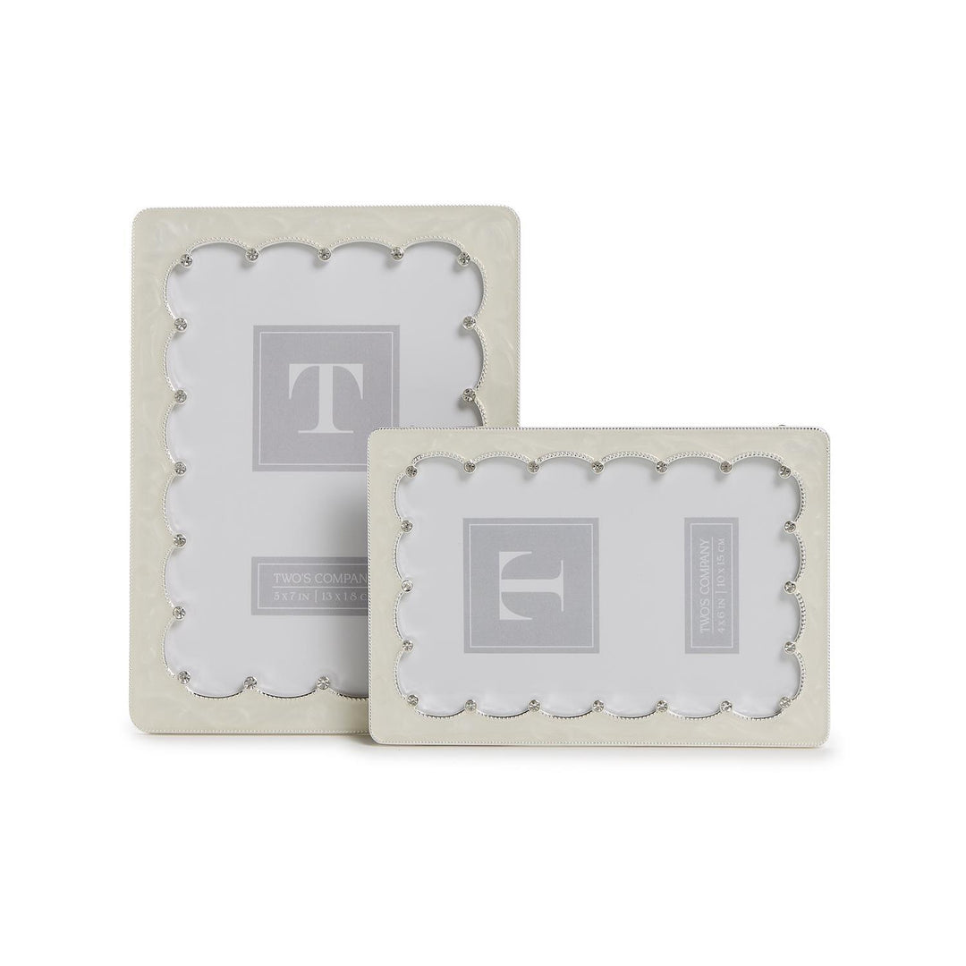 Scalloped Crystal Photo Frame (4x6)