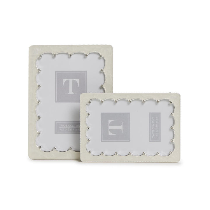 Scalloped Crystal Photo Frame (4x6)