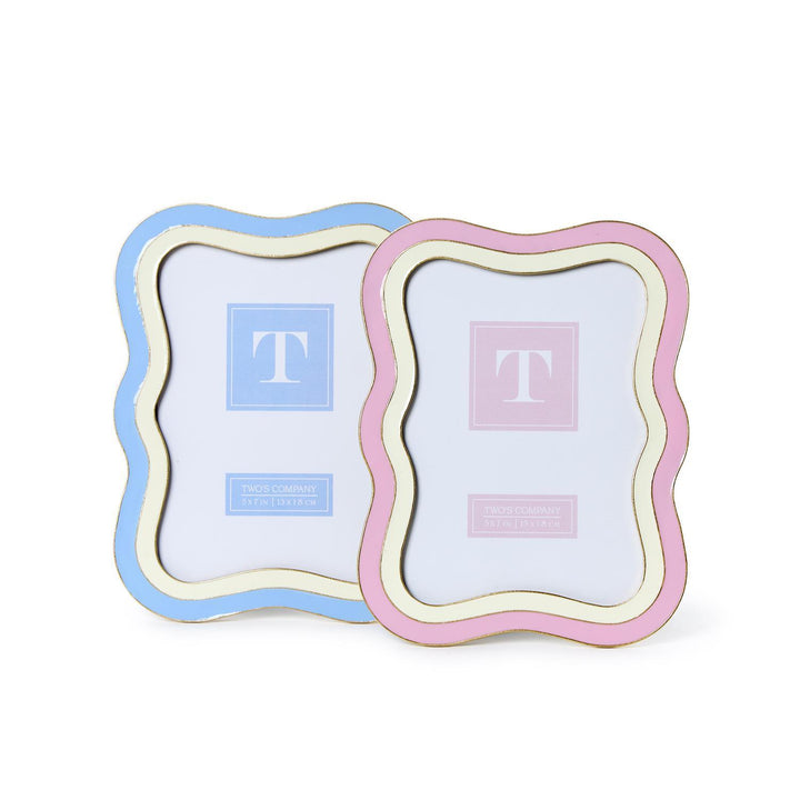 Waves Photo Frame (5X7) - Blue/White