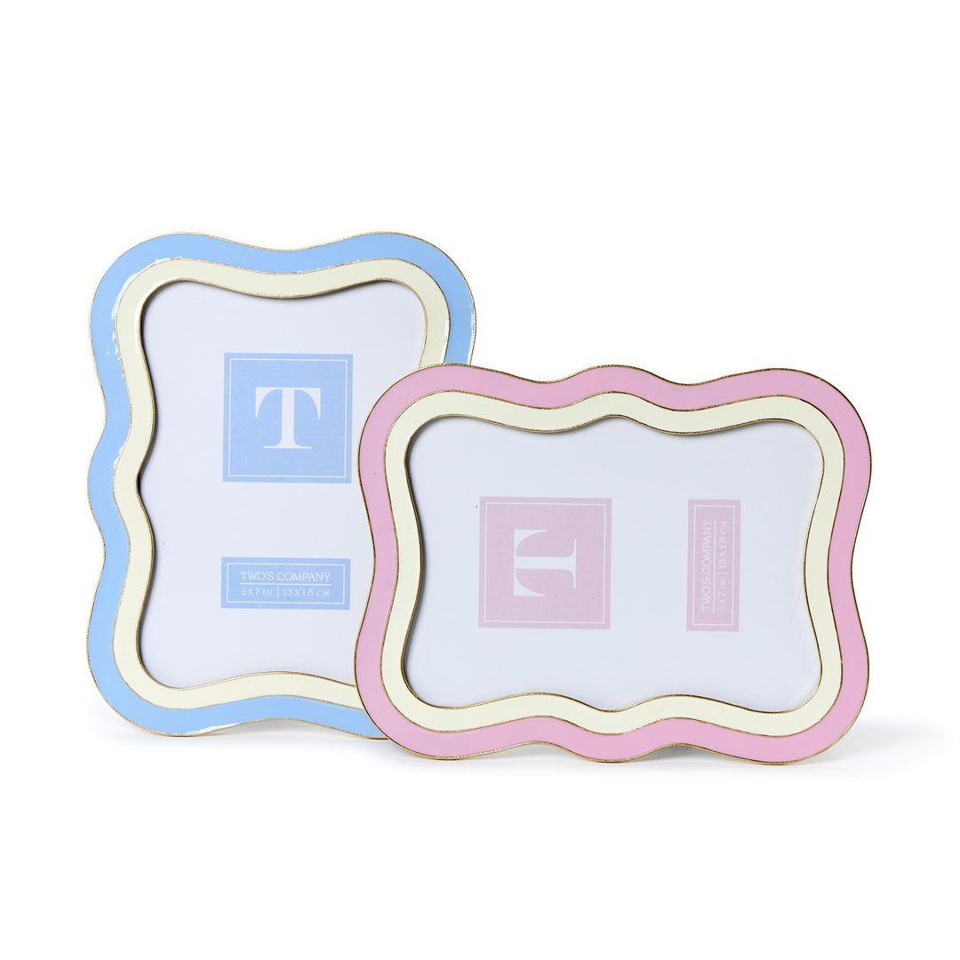 Waves Photo Frame (5X7) - Blue/White