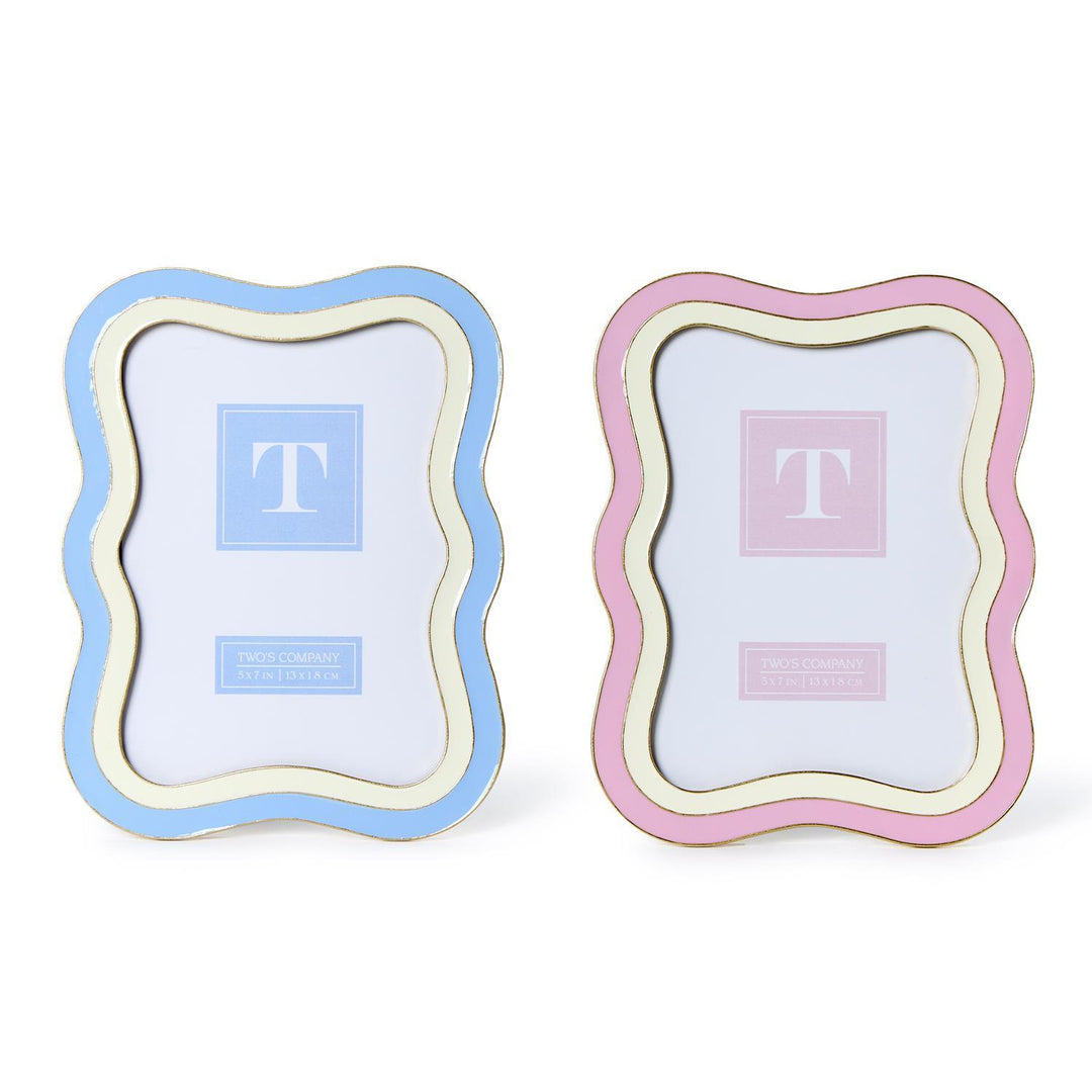 Waves Photo Frame (5X7) - Blue/White