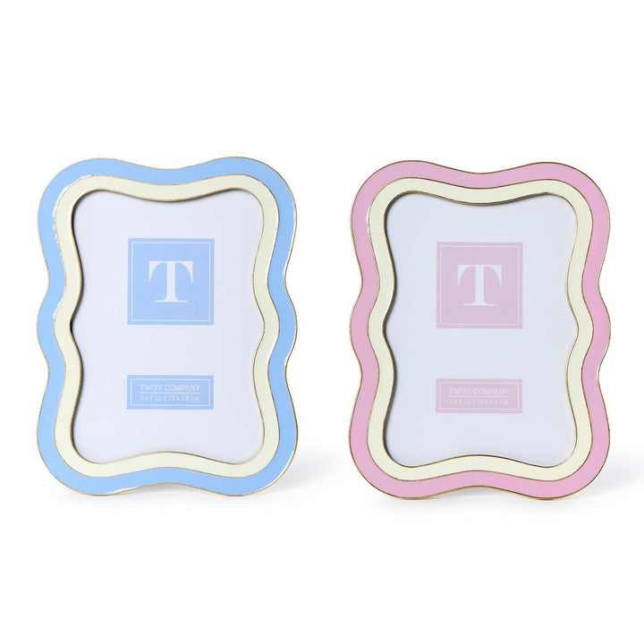 Waves Photo Frame (5X7) - Blue/White