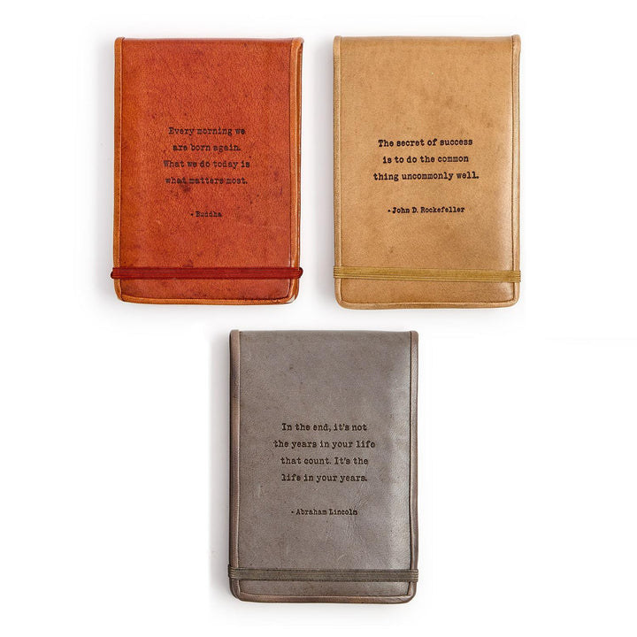 Leather Flip Notebook