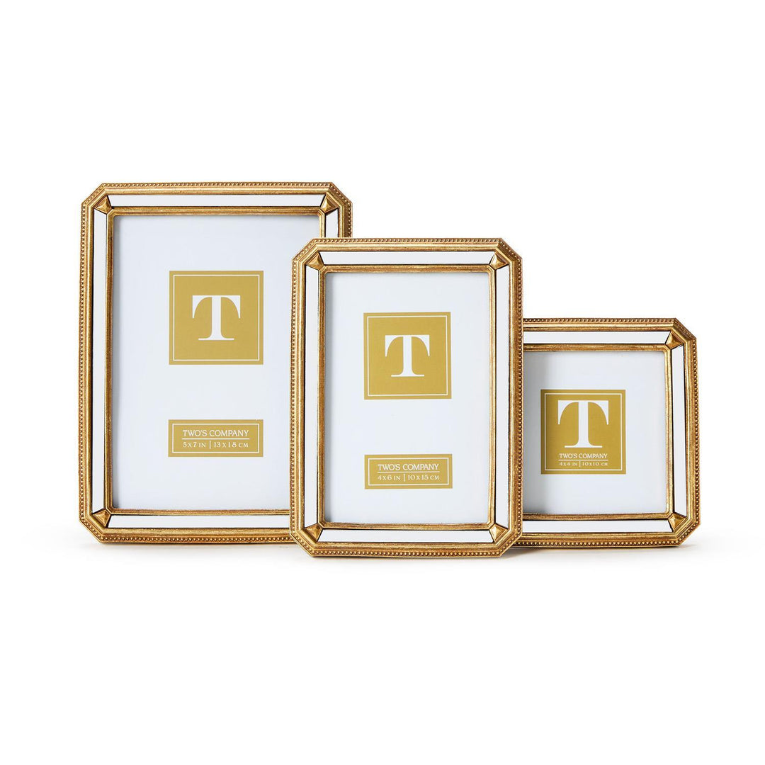 Beveled Mirror Photo Frame (4x4)