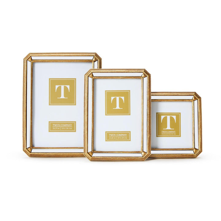 Beveled Mirror Photo Frame (4x4)