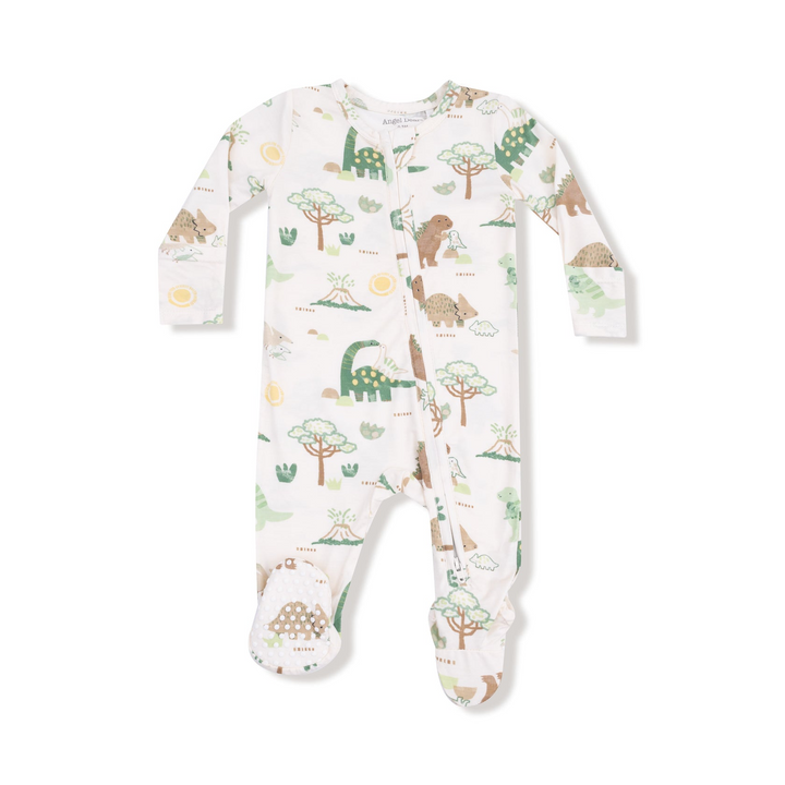 Baby Love Dinos 2 Way Zipper Footie