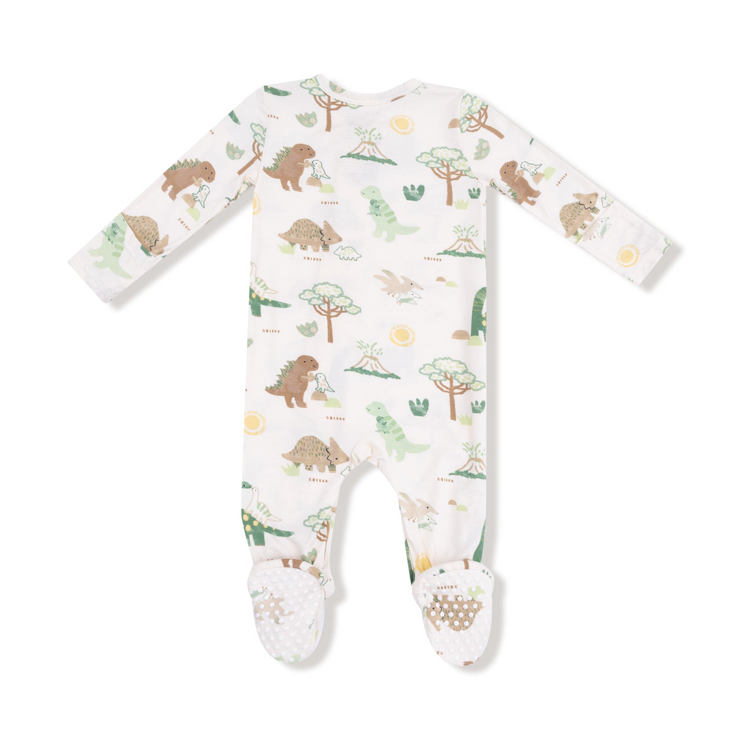 Baby Love Dinos 2 Way Zipper Footie
