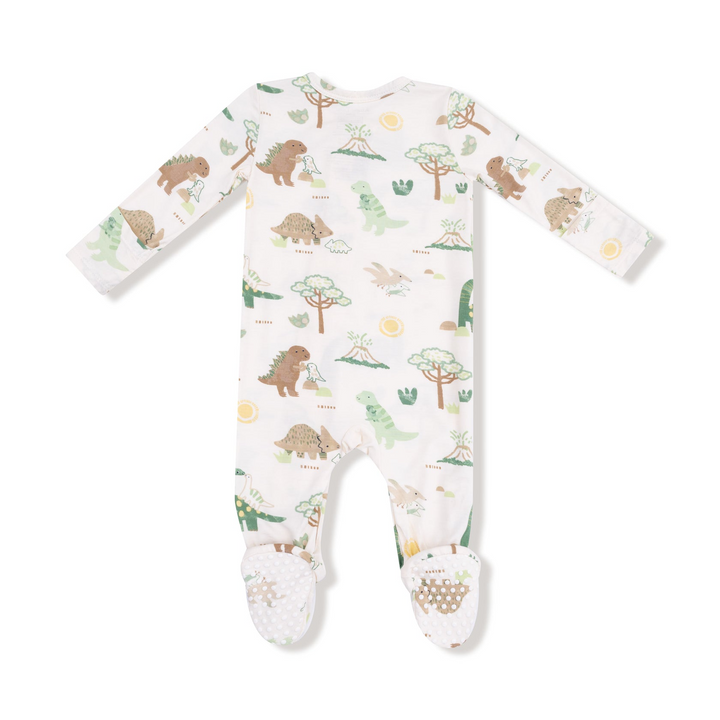 Baby Love Dinos 2 Way Zipper Footie