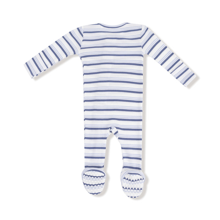 Vintage Stripe Blue Footie