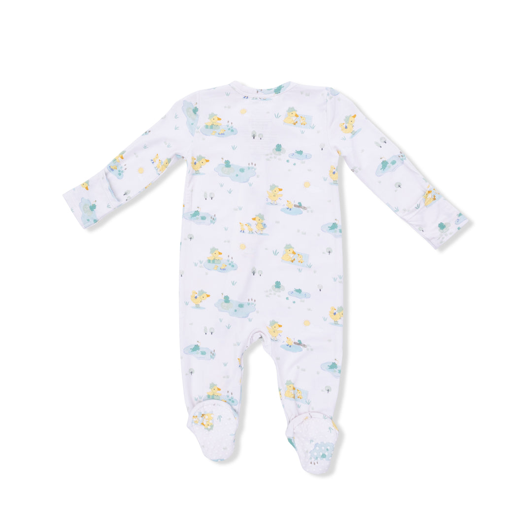 Frog And Duck Pond 2 Way Zipper Footie