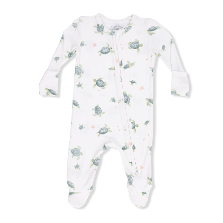 Sea Turtles  2 Way Zipper Footie