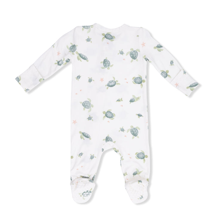 Sea Turtles  2 Way Zipper Footie