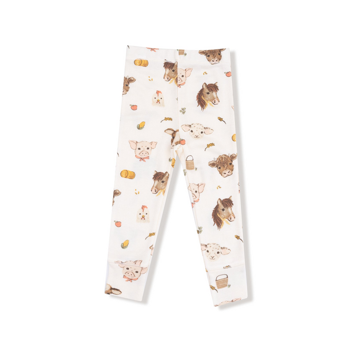Vintage Baby Farm Animals Loungewear Set
