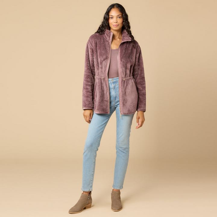 DreamPlush Zip Tunic - Driftwood (Medium)