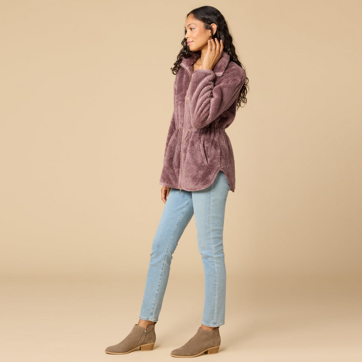 DreamPlush Zip Tunic - Driftwood (Medium)