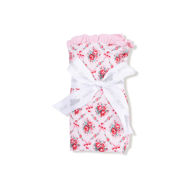 Rose Bow Lattice - Ruffle Blanket