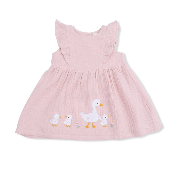 Lotus Flower Ducklings Dress And Bloomer