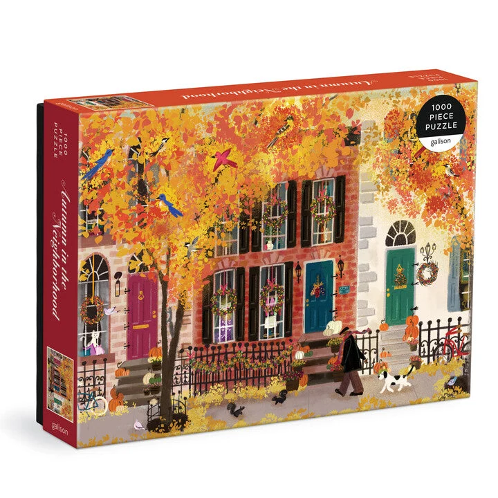 Joy Laforme Autumn in the Neighborhood 1000 Piece Puzzle