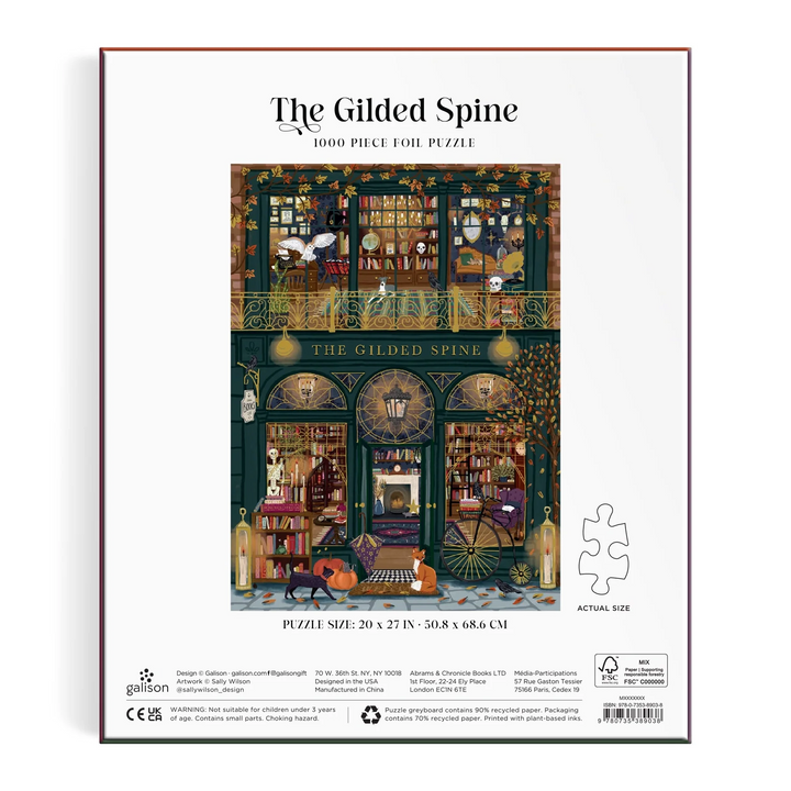The Gilded Spine 1000 Piece Foil Puzzle