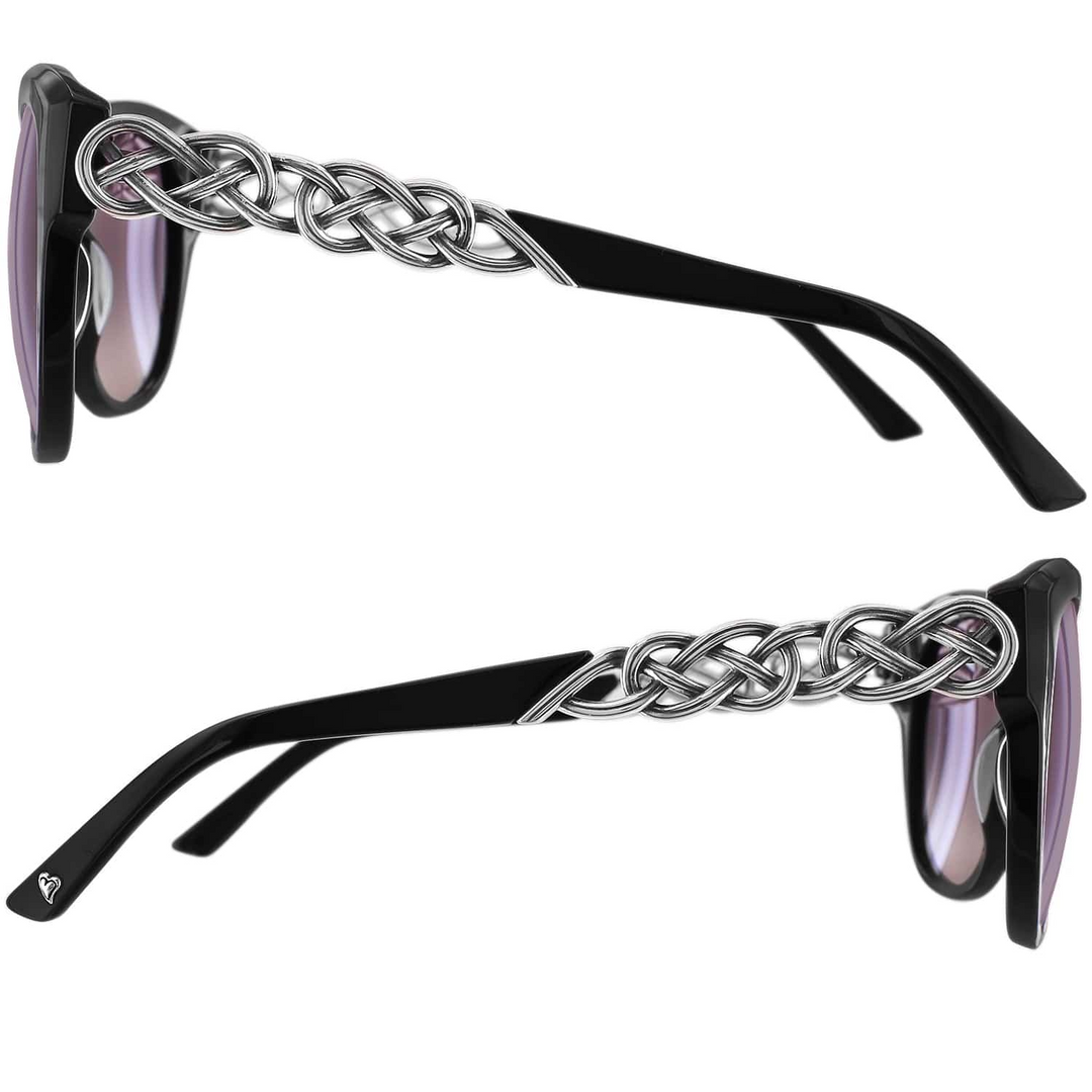 Interlok Braid Sunglasses - Silver/Black