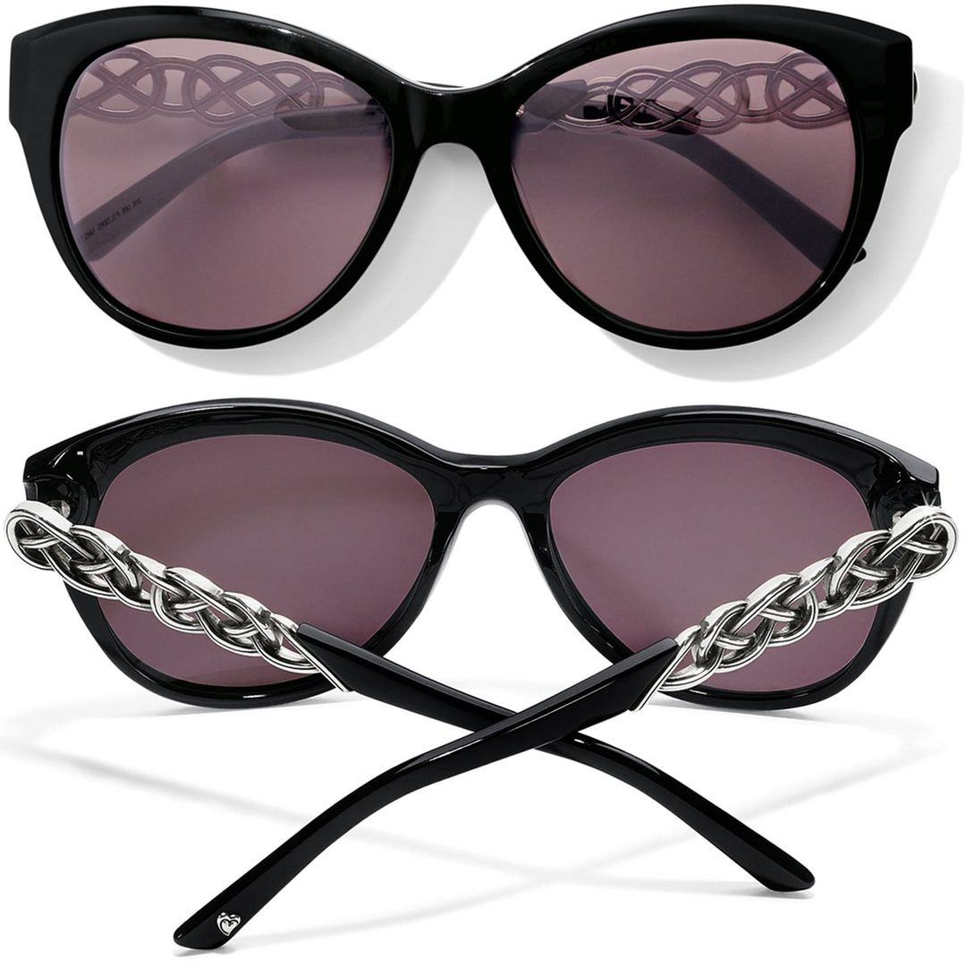 Interlok Braid Sunglasses - Silver/Black