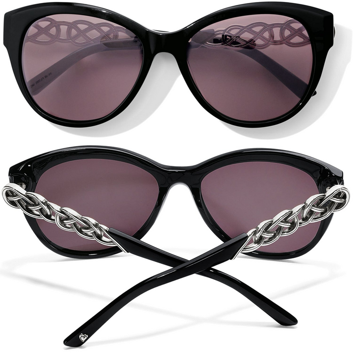 Interlok Braid Sunglasses - Silver/Black