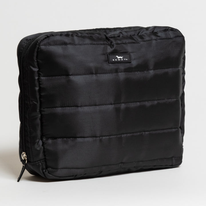 All-Inclusive Quilted Toiletry Bag Medium - Black Puffer