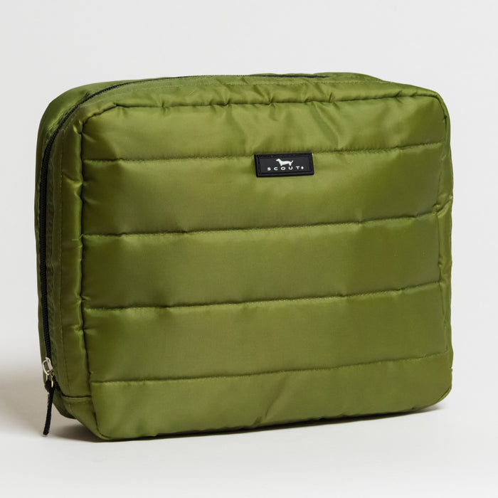 All-Inclusive Quilted Toiletry Bag Medium - Green Puffer