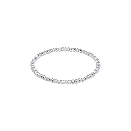 Classic Sterling 3mm Bead Bracelet
