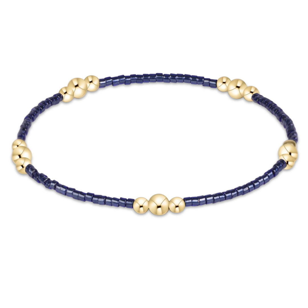 Hope Purpose Gold Bracelet - Navy