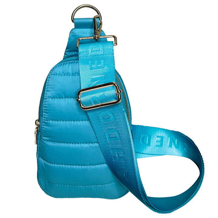 Eliza Quilted Puffy Sling - Turquoise