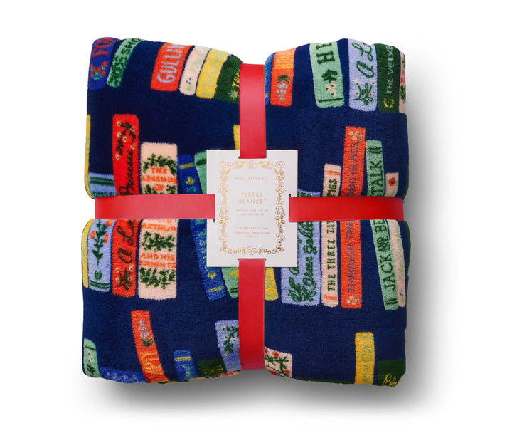 Bookshelf Fleece Blanket