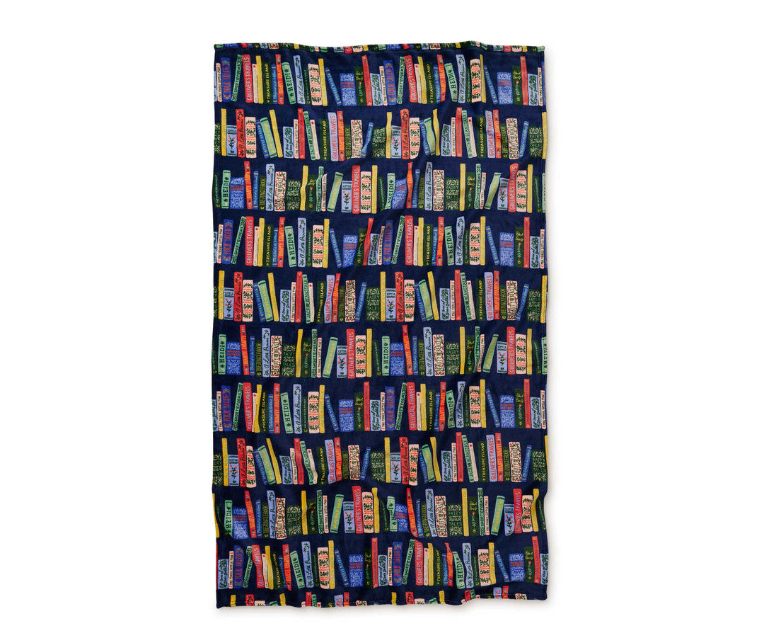 Bookshelf Fleece Blanket