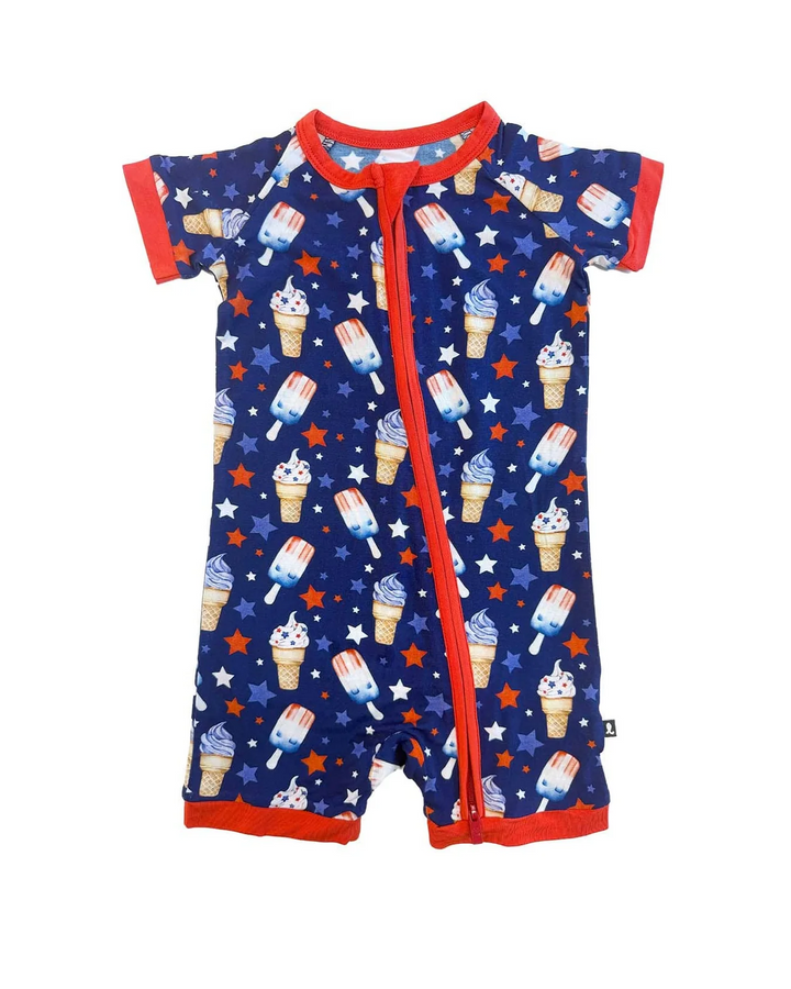 Franklin Shorts Zippered Romper