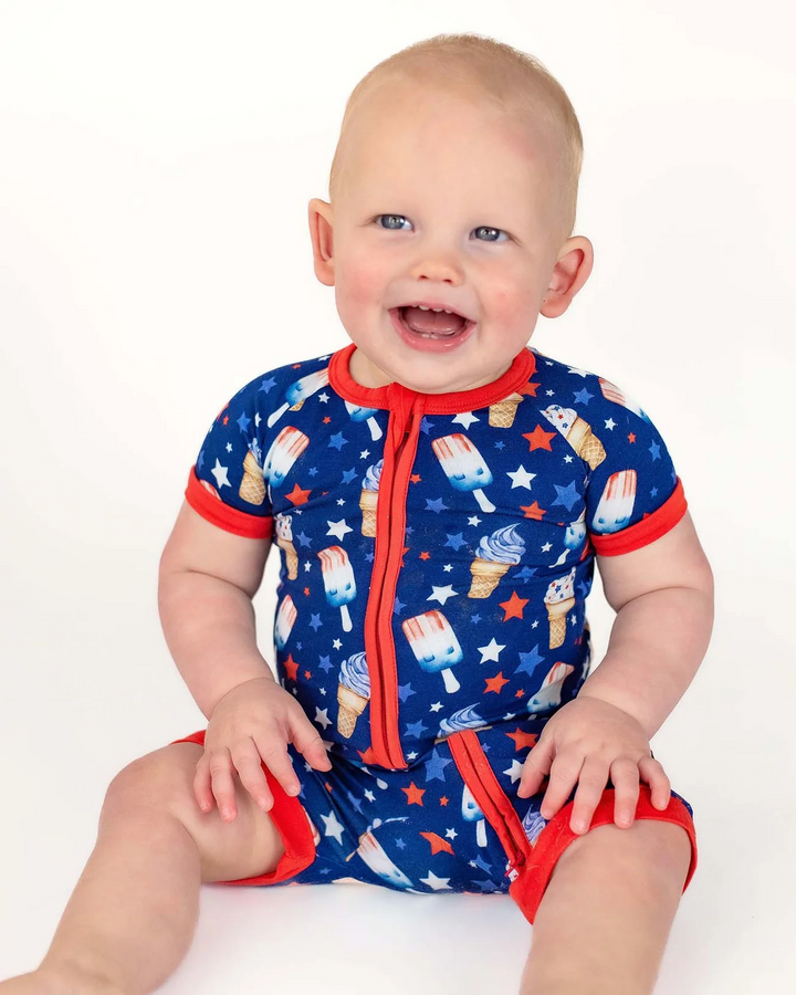 Franklin Shorts Zippered Romper