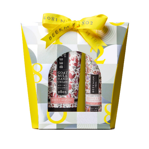 Gift Set - Honeyed Grapefruit 2oz Hand Cream & Lip Balm Set