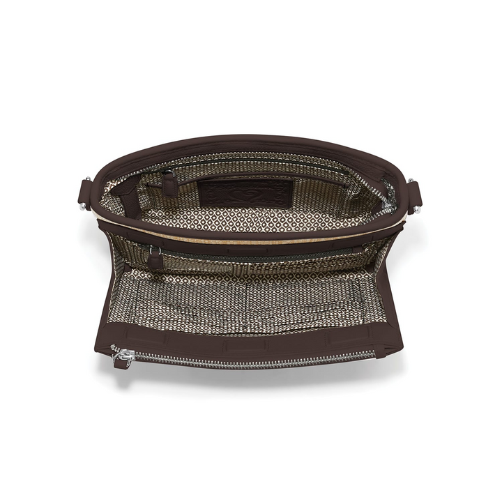 Jordyn Straw Cross Body Organizer - Natural/Cocoa