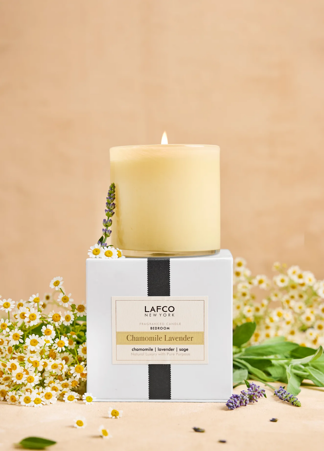 Chamomile Lavender Signature Candle Bedroom
