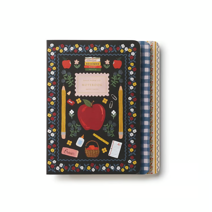 Assorted Set of 3 Schoolhouse Notebooks
