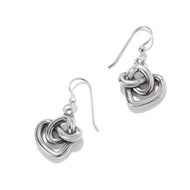 Interlok Curve Heart French Wire Earrings